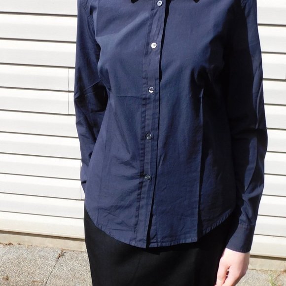 Navy button-down shirt - Picture 2 of 3